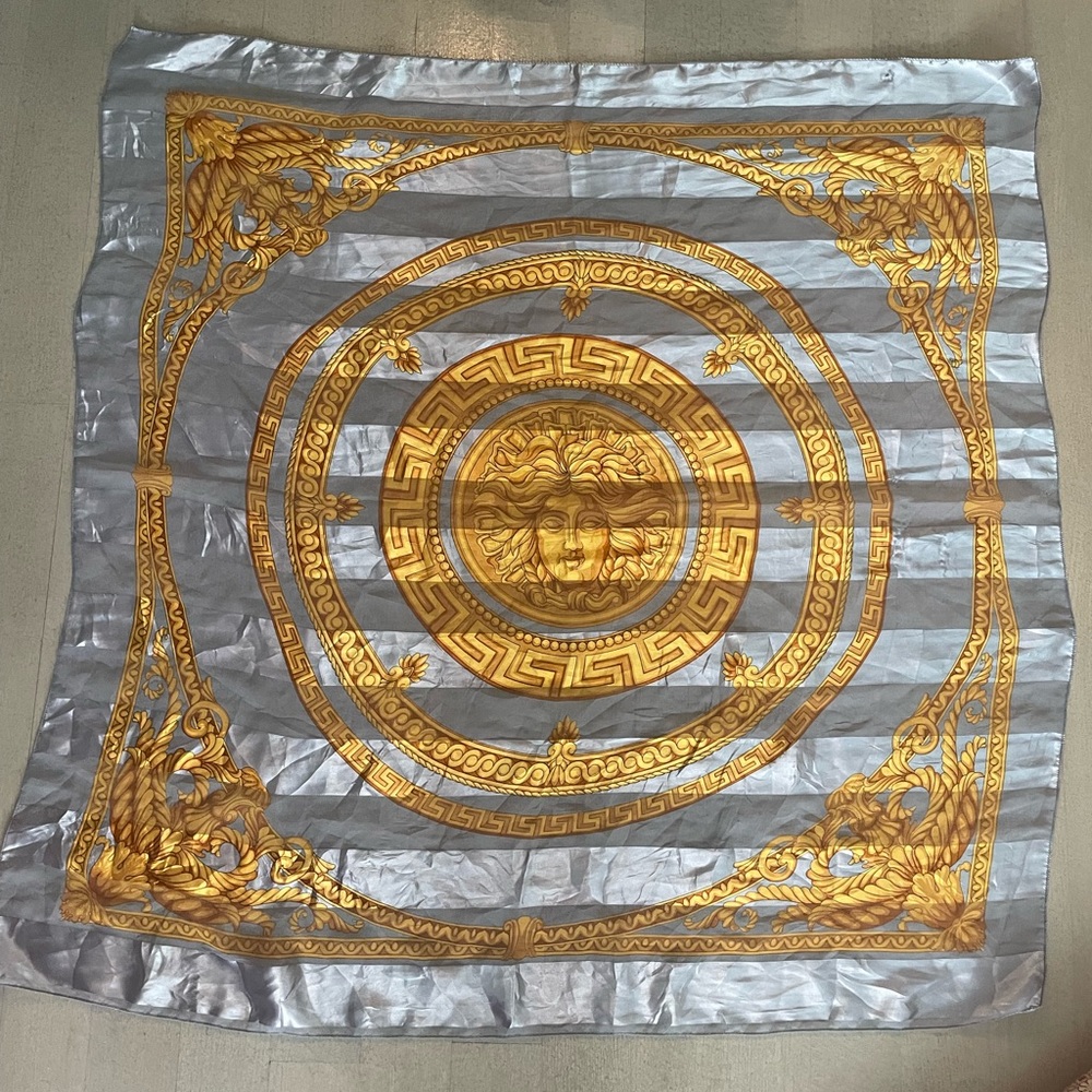 Versace-style silk scarf